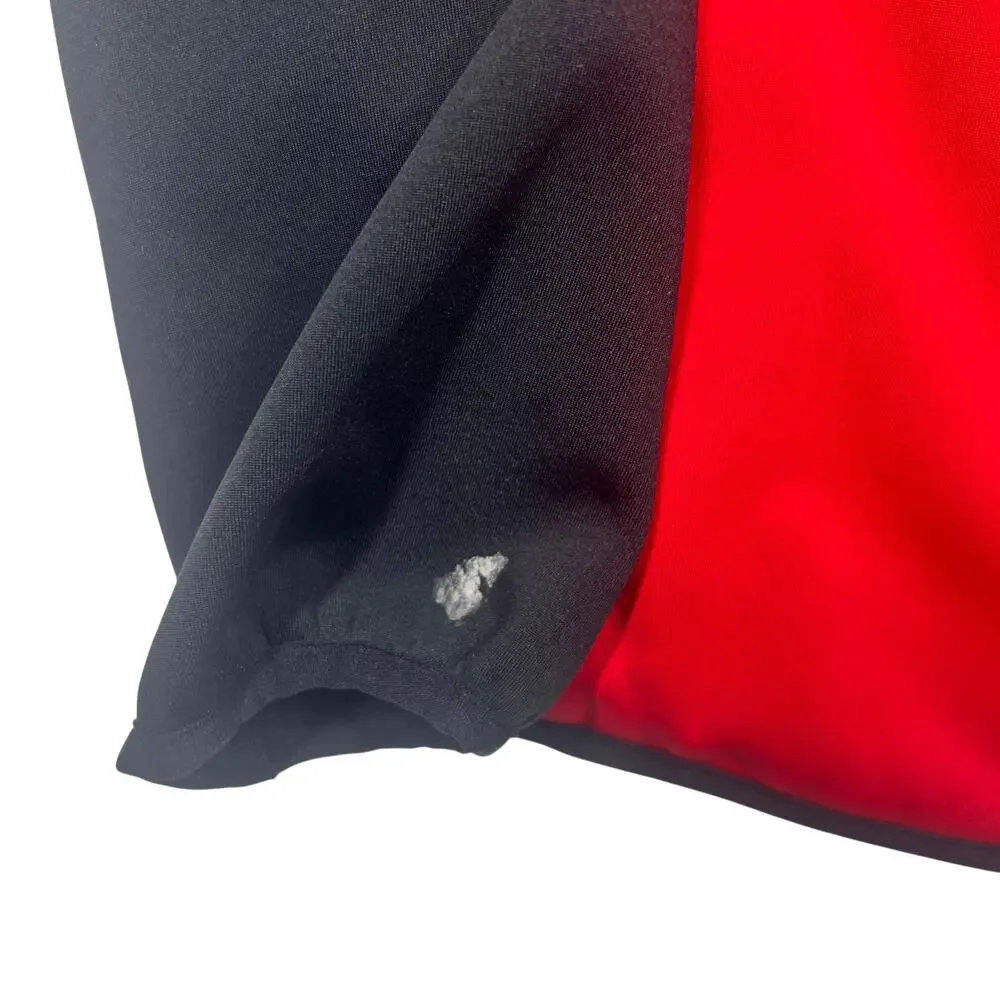 Under Armour Kid's Red Softshell Front Zip Hooded Coat Jacket Fleece Outdoorsy S